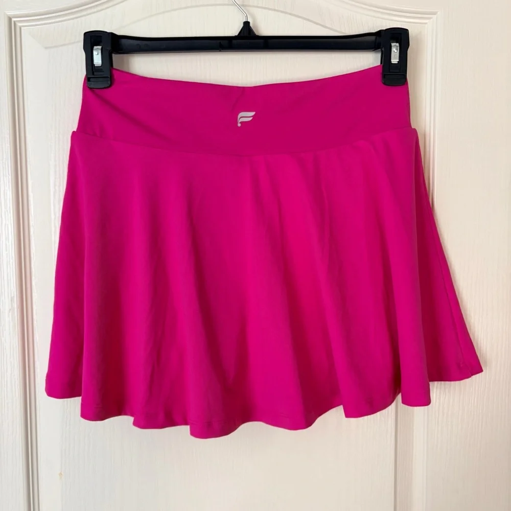 Fabletics NWT Crossover Flounce Skirt Ultra Mini, Dragonfruit Pink, Medium - Picture 6 of 11